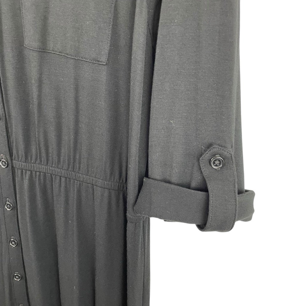 Market & Spruce | Lany Black Knit Shirt Dress New — image 4 of 8